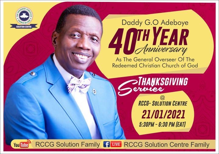Thanksgiving Service – 40 Years of God’s Mercy